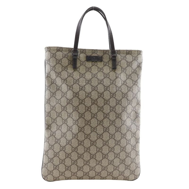 Gucci Tote Bag GG Supreme Canvas Brown Handbag