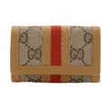 Gucci 033 GG Canvas Yellow Earth Color Key Case Key Holder