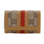 Gucci 033 GG Canvas Yellow Earth Color Key Case Key Holder