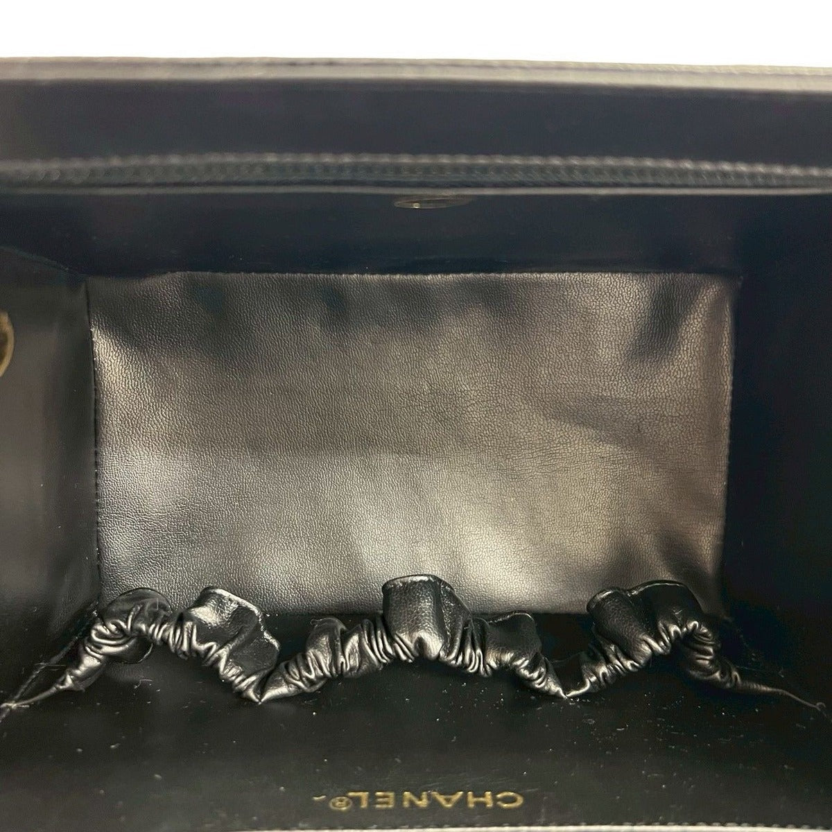 Chanel CC Logo Matte Caviar Leather 2-Way Shoulder Bag — view 8