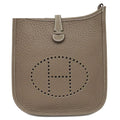 Hermes Shoulder Bag Evelyne TPM 16 Long Amazon Taurillon Clemence Etoupe Indigo
