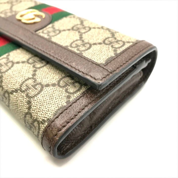 Gucci Ophidia GG Continental Wallet Leather Brown — view 4