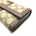 Gucci Ophidia GG Continental Wallet Leather Brown — view 4