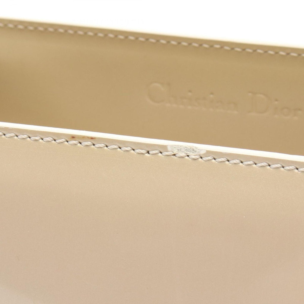 Dior Handbag Maris Pearl Beige Patent Leather 2-Way — view 5