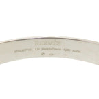 Hermes Clous De H Jonc 2 B Silver 925 18K Pink Gold Bracelet — view 7