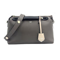 Fendi by the Way 2-Way Shoulder with Initials Leather Gray Black Light Beige