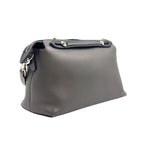 Fendi by the Way 2-Way Shoulder with Initials Leather Gray Black Light Beige — view 2