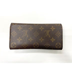 Louis Vuitton Monogram Portefeuille Emilie Zipper Long Wallet Brown — view 2