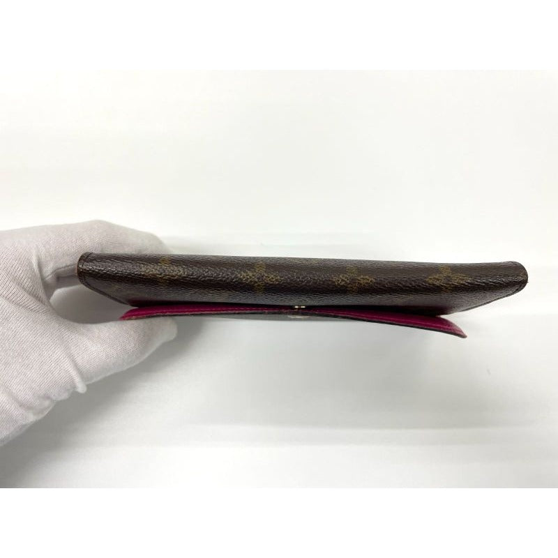 Louis Vuitton Monogram Portefeuille Emilie Zipper Long Wallet Brown — view 4