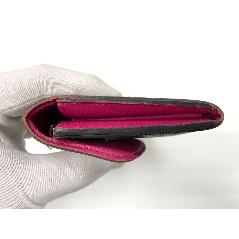 Louis Vuitton Monogram Portefeuille Emilie Zipper Long Wallet Brown — view 5