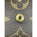 Louis Vuitton Monogram Portefeuille Emilie Zipper Long Wallet Brown — view 8