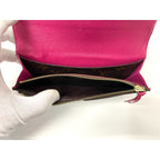 Louis Vuitton Monogram Portefeuille Emilie Zipper Long Wallet Brown — view 9