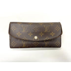 Louis Vuitton Monogram Portefeuille Emilie Zipper Long Wallet Brown