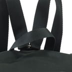 Prada Tessuto Nylon Triangle Logo Leather Backpack — view 2