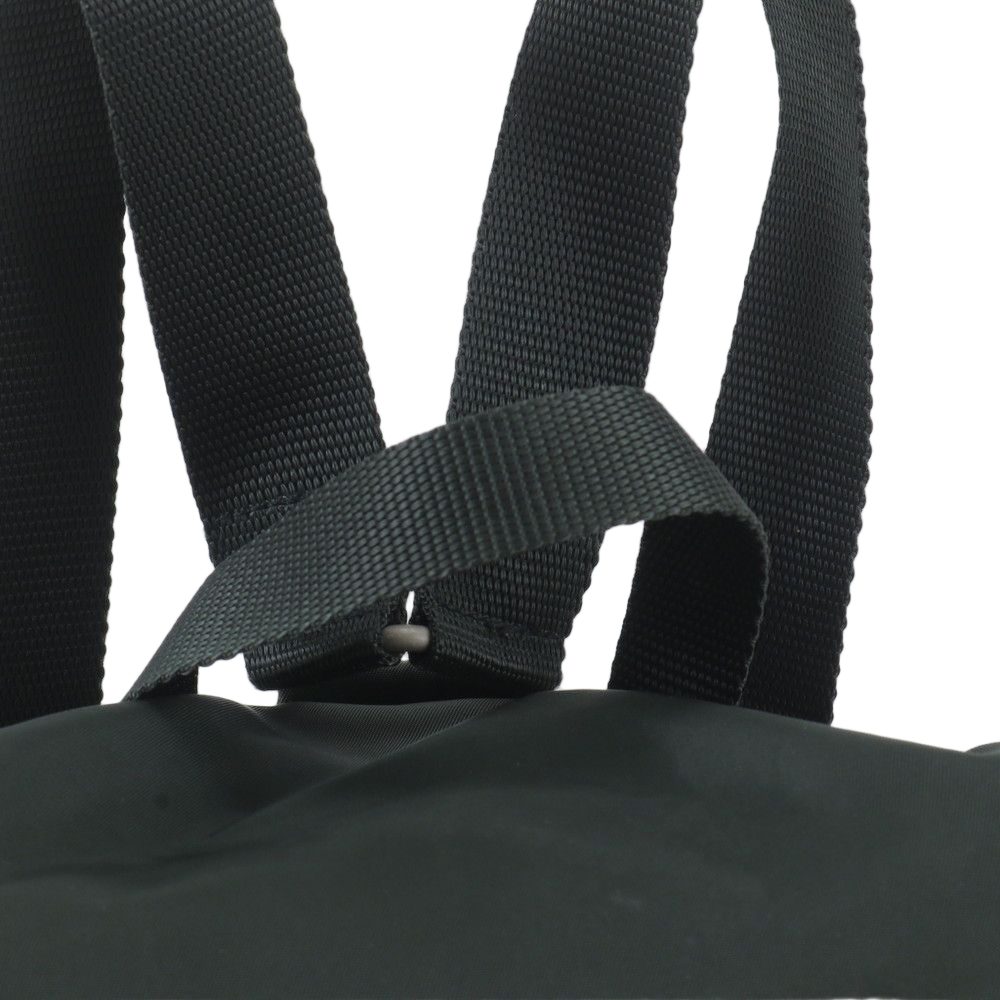 Prada Tessuto Nylon Triangle Logo Leather Backpack — view 2