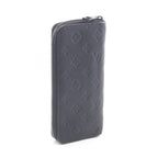 Louis Vuitton Round Wallet Zippy Vertical Noir Black Leather — view 2