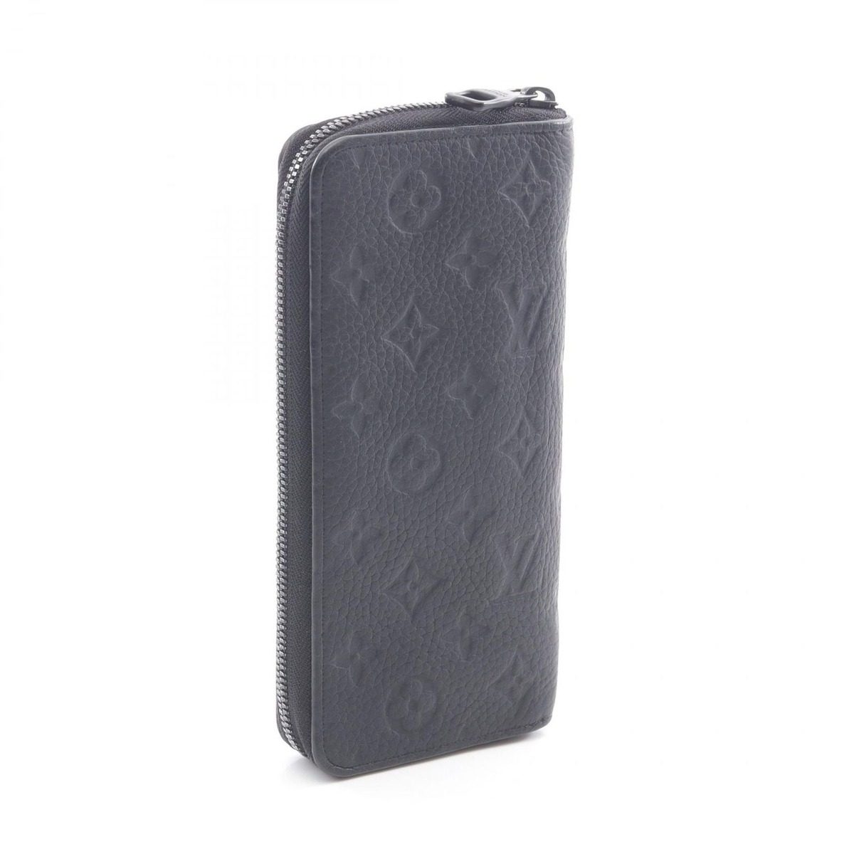 Louis Vuitton Round Wallet Zippy Vertical Noir Black Leather — view 2