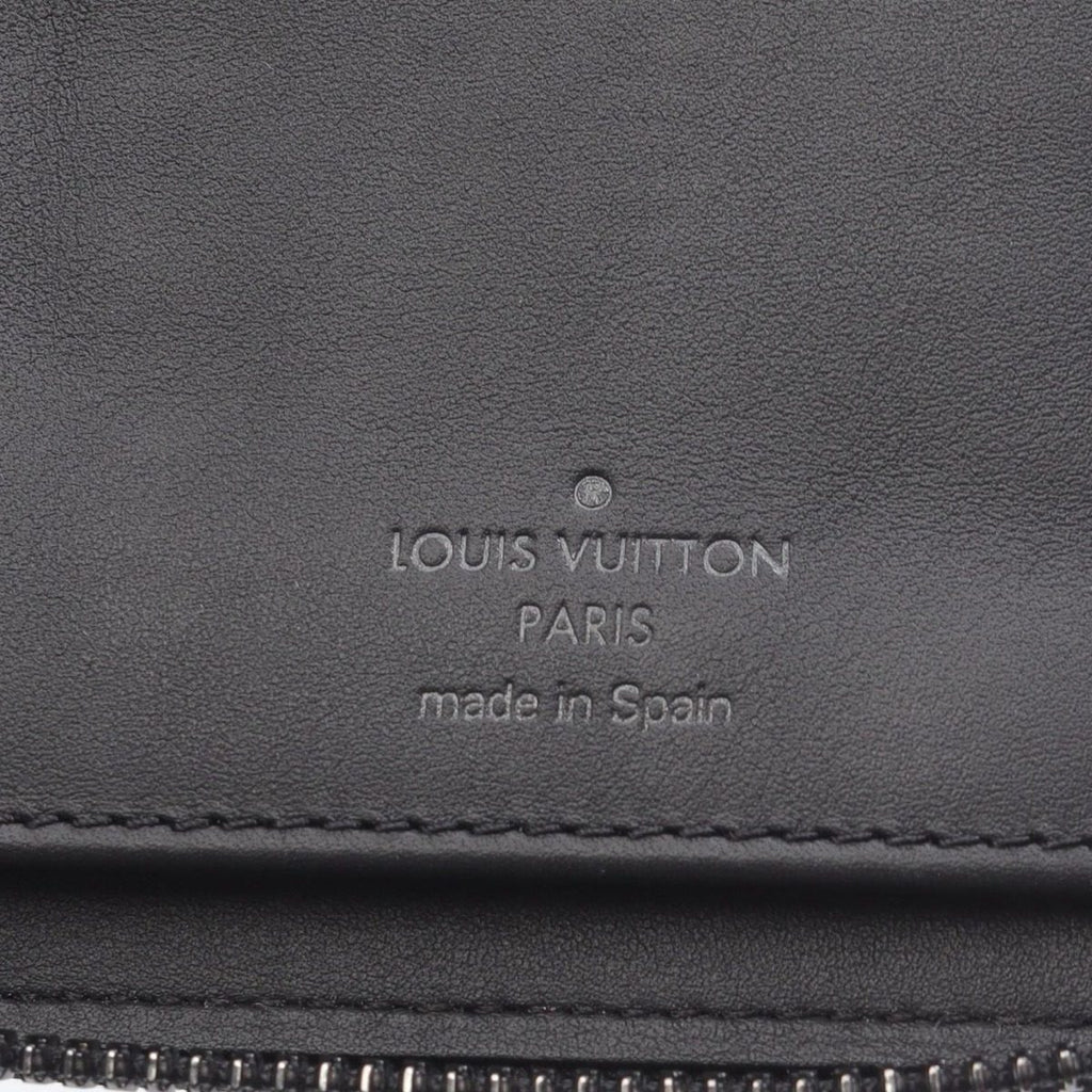 Louis Vuitton Round Wallet Zippy Vertical Noir Black Leather — view 5