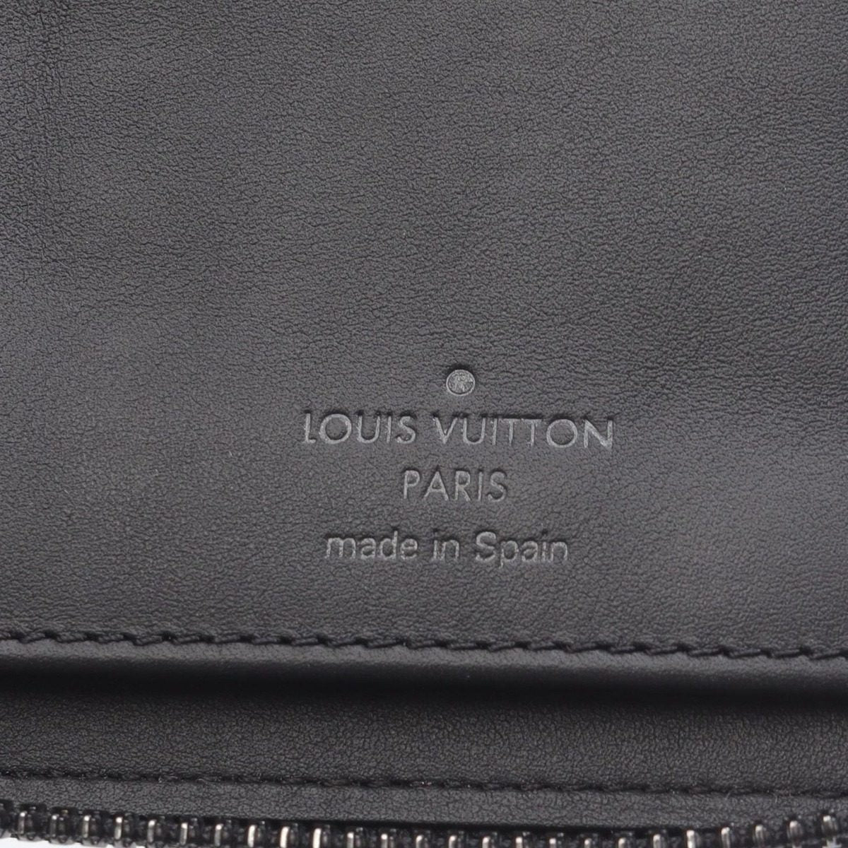 Louis Vuitton Round Wallet Zippy Vertical Noir Black Leather — view 5