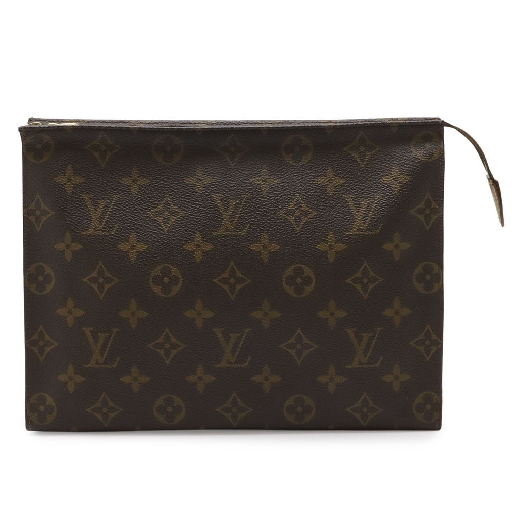 Louis Vuitton Monogram Poche Toilette 26 Cosmetic Pouch Case Multi Second