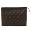 Louis Vuitton Monogram Poche Toilette 26 Cosmetic Pouch Case Multi Second