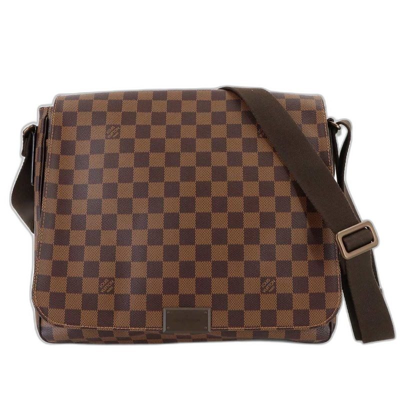 Louis Vuitton Damier District MM Shoulder Bag Ebene