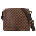 Louis Vuitton Damier District MM Shoulder Bag Ebene