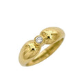 Tiffany & Co Diamond Ring Yellow Gold YG Jp5 Polished 750 18k