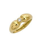 Tiffany & Co Diamond Ring Yellow Gold YG Jp5 Polished 750 18k