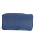 Louis Vuitton Wallet Zippy Organizer Blue Marine Taiga Zip Around Travel Case
