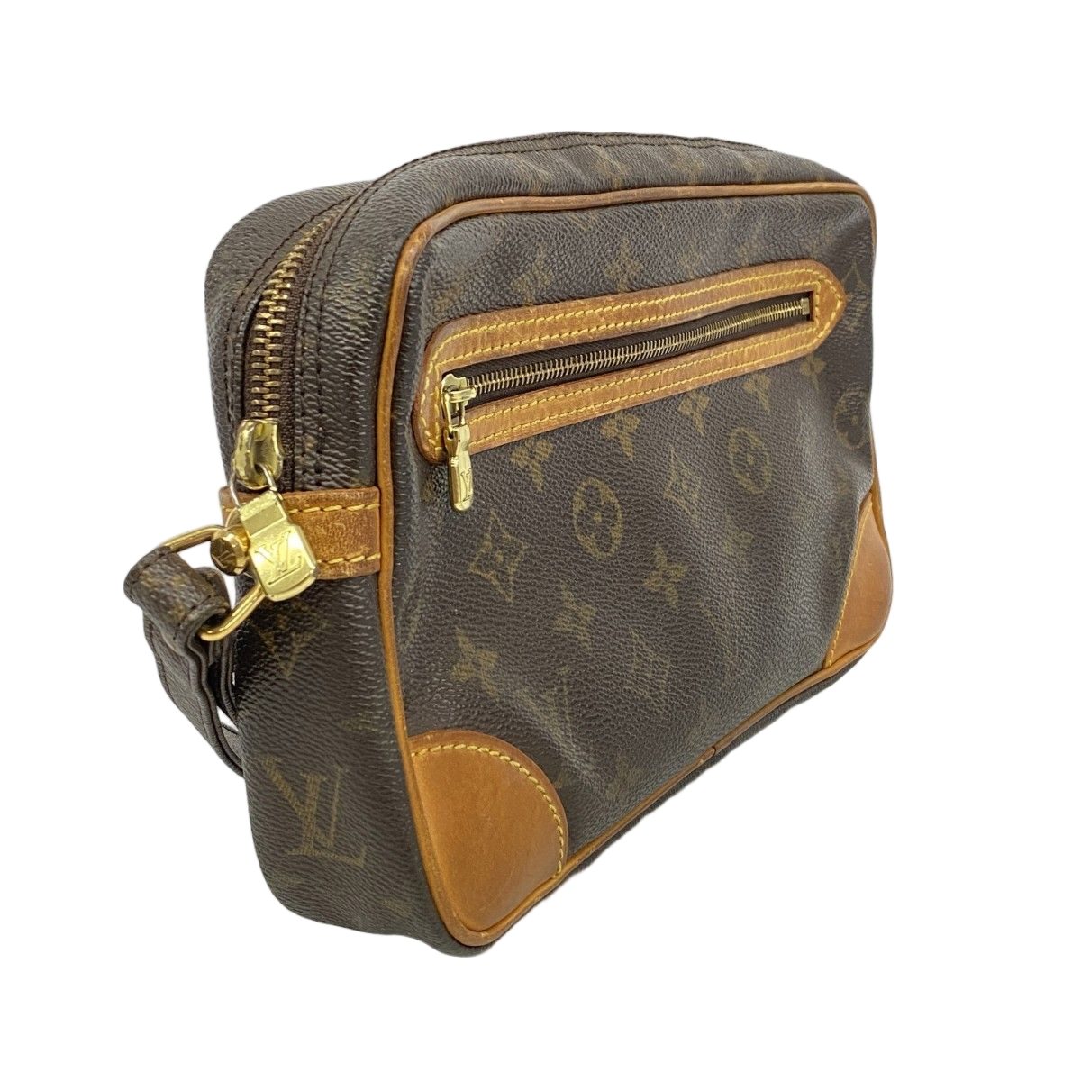 Louis Vuitton Clutch Monogram Marly Dragonne GM Brown — view 2