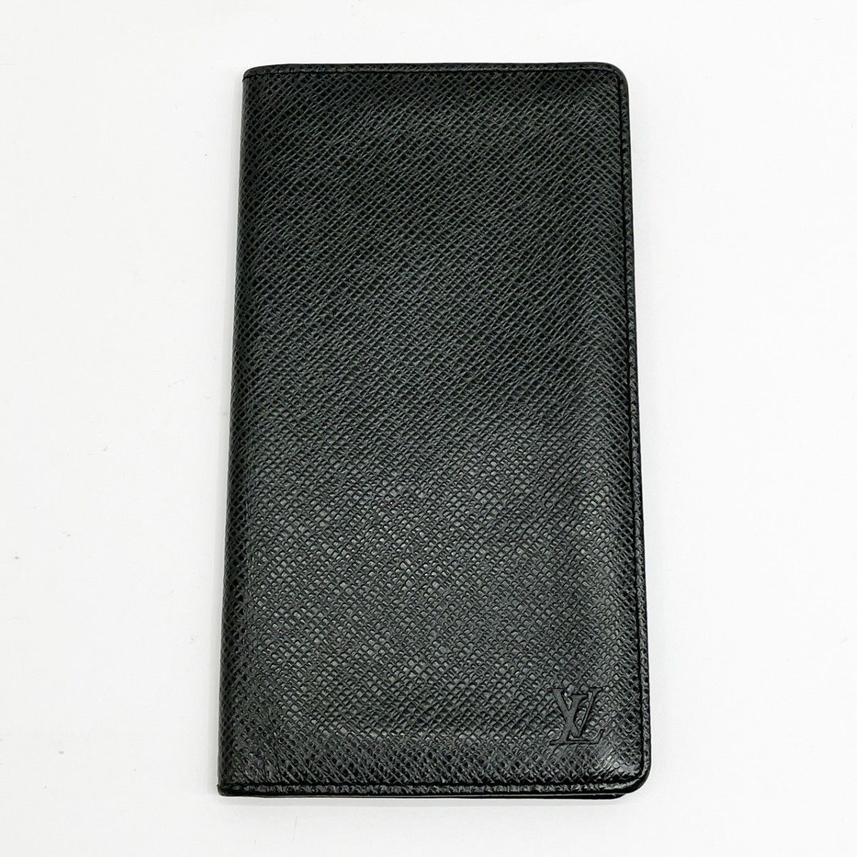 Louis Vuitton Long Wallet Taiga Card Holder Credit Black — view 4