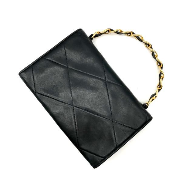 Chanel Chain Hand Bag CC Logo Black — view 2