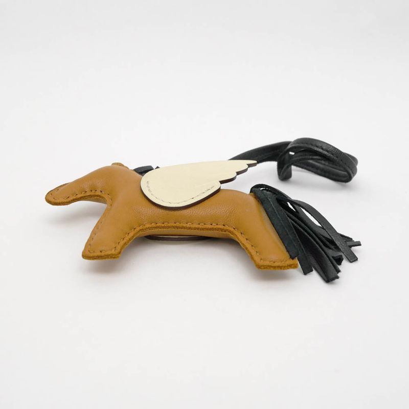 Hermes Pegase Pegasus PM Sesame Nata Black Anyo-miro Bag Charm — view 6