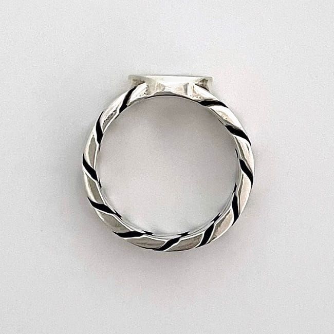 Gucci Ring Silver Purple Interlocking — view 5