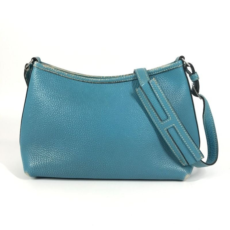 Hermes Shoulder Bag Berline PM Leather Blue — view 2