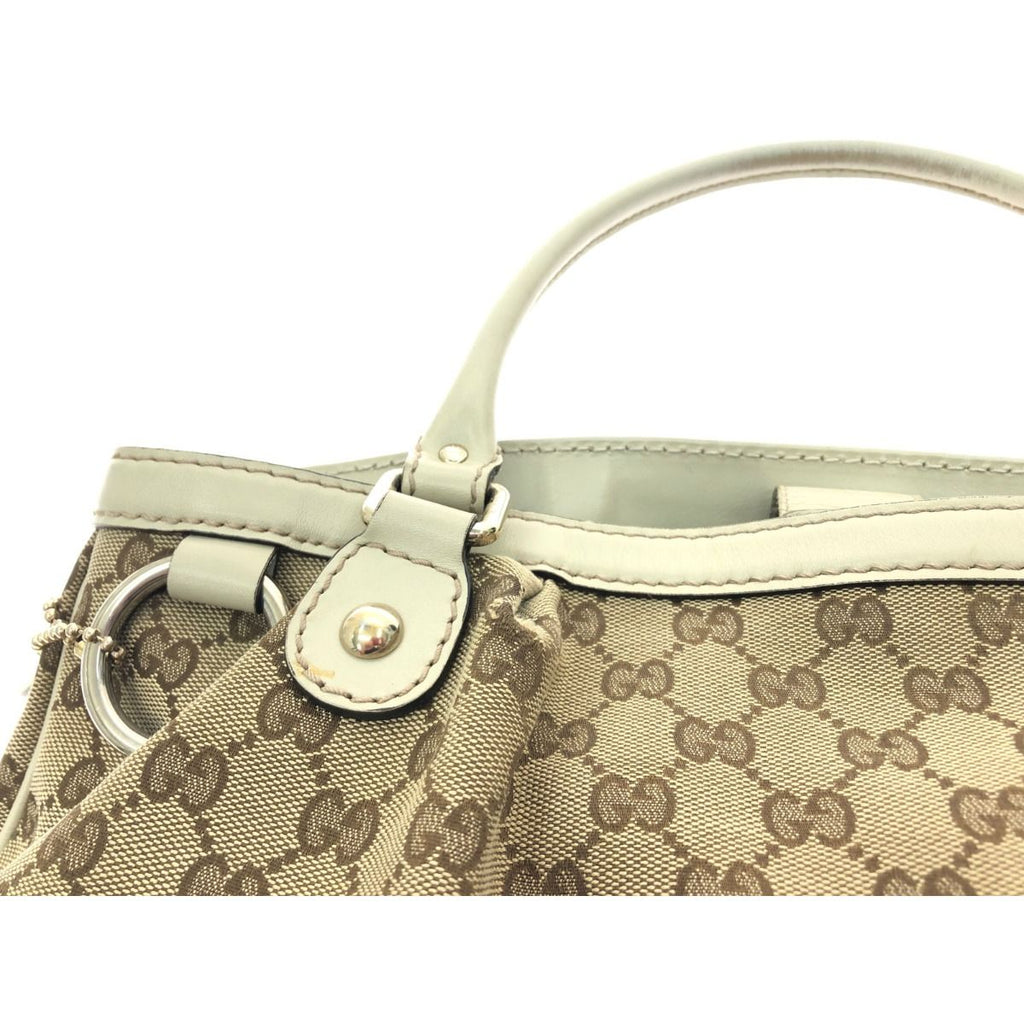 Gucci Bag Sookie Shoulder Tote Interlocking G GG Canvas Beige — view 7