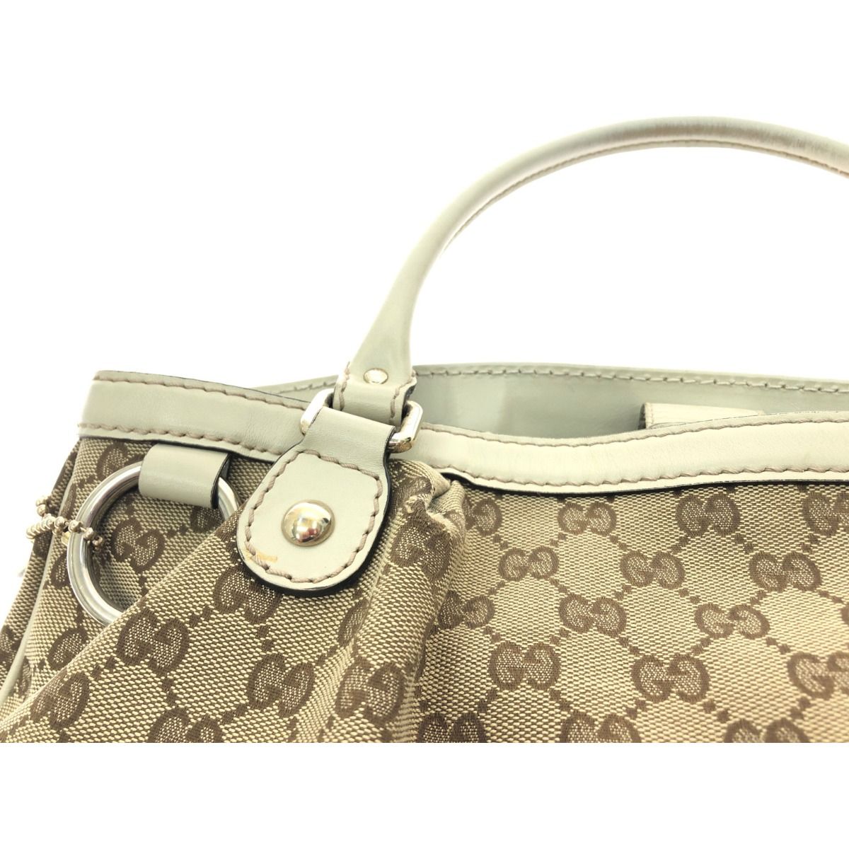 Gucci Bag Sookie Shoulder Tote Interlocking G GG Canvas Beige — view 7