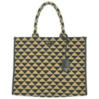 Prada Tote Black Beige X