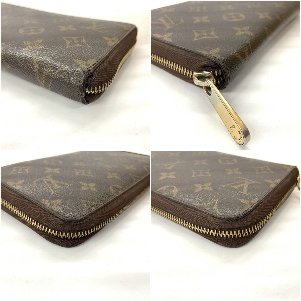 Louis Vuitton Monogram Zippy Organizer Round Zipper Long Wallet Brown — view 5