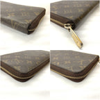 Louis Vuitton Monogram Zippy Organizer Round Zipper Long Wallet Brown — view 5