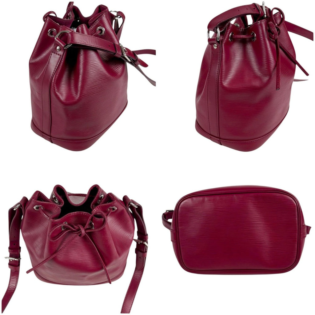 Louis Vuitton Nano Noe Drawstring Shoulder Bag Epi Leather Pink Rose Red — view 4