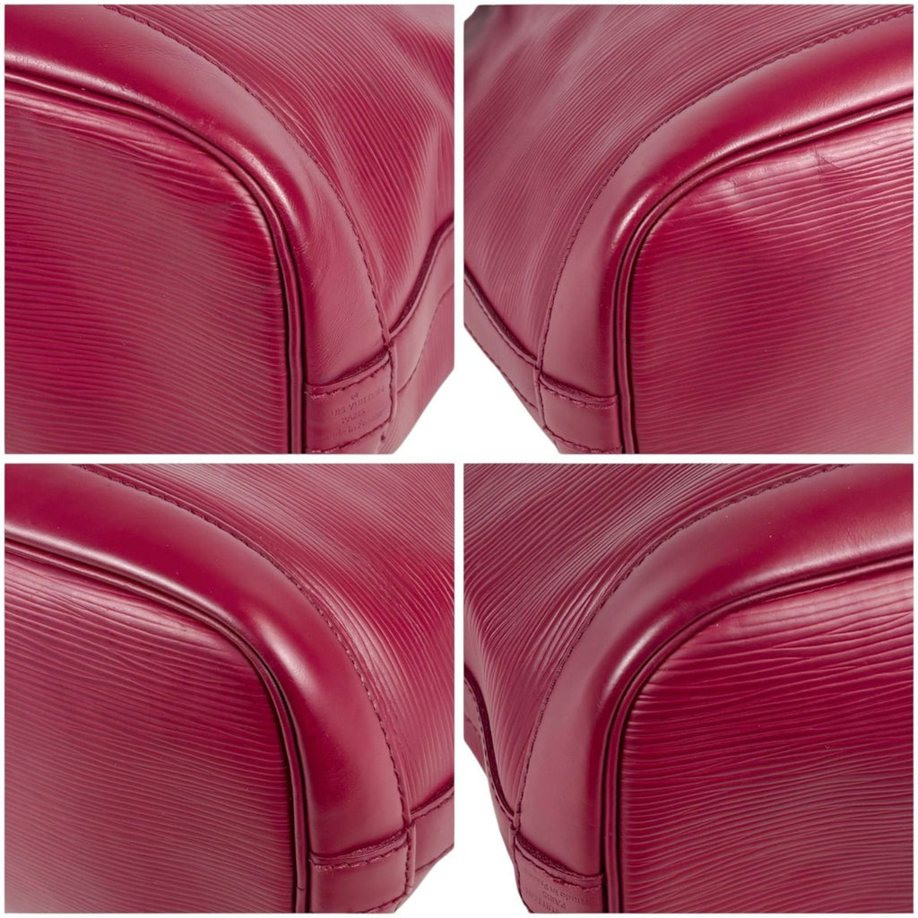 Louis Vuitton Nano Noe Drawstring Shoulder Bag Epi Leather Pink Rose Red — view 6
