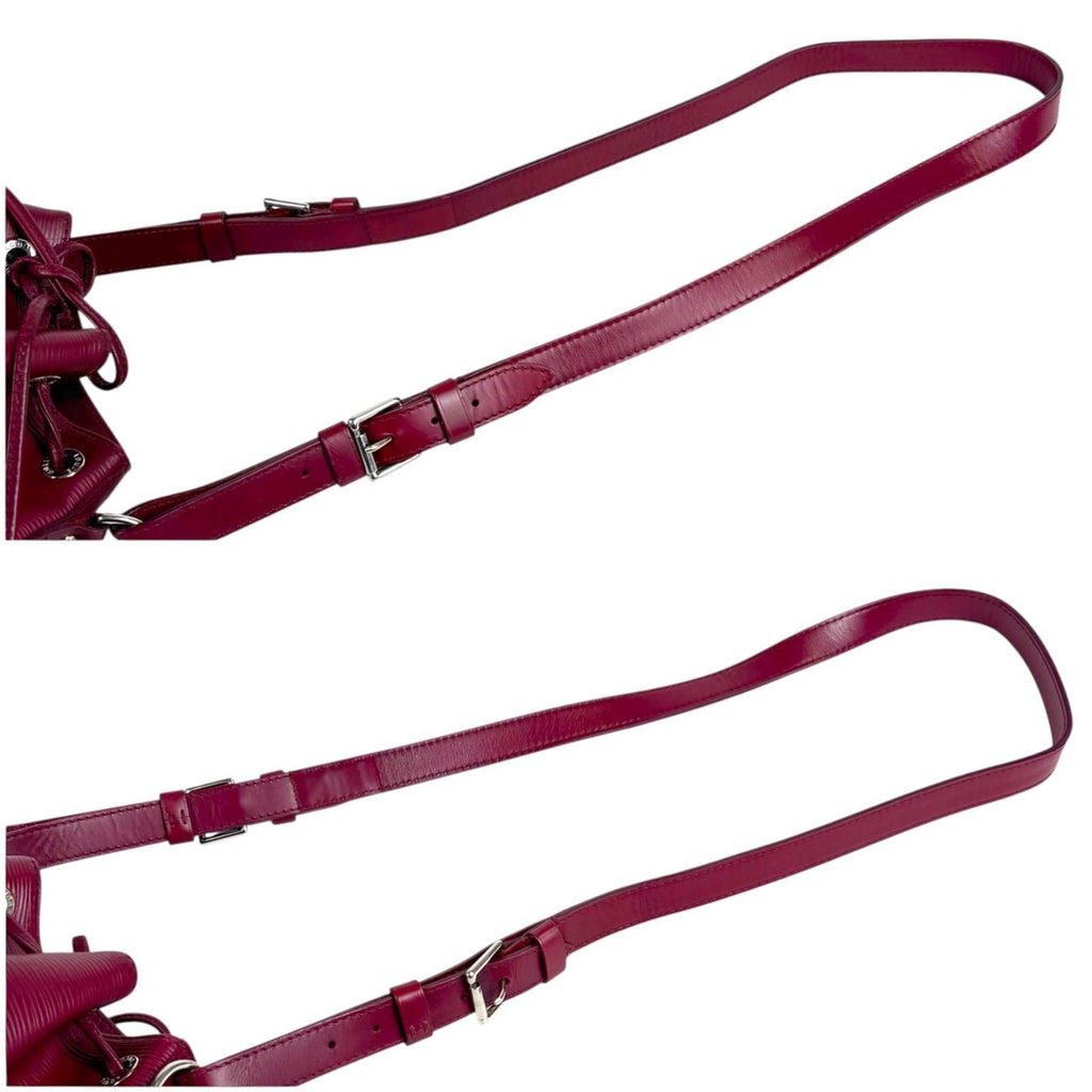 Louis Vuitton Nano Noe Drawstring Shoulder Bag Epi Leather Pink Rose Red — view 8