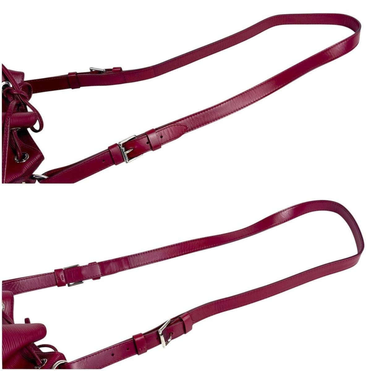 Louis Vuitton Nano Noe Drawstring Shoulder Bag Epi Leather Pink Rose Red — view 8