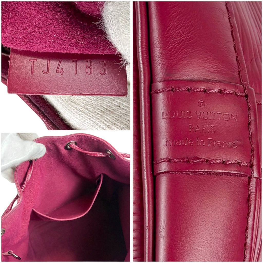 Louis Vuitton Nano Noe Drawstring Shoulder Bag Epi Leather Pink Rose Red — view 9