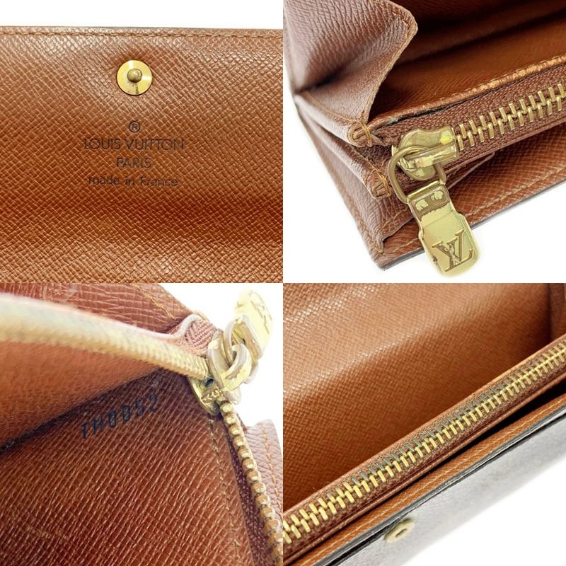 Louis Vuitton Monogram Pochette Porte Monet Cles Di Brown — view 9