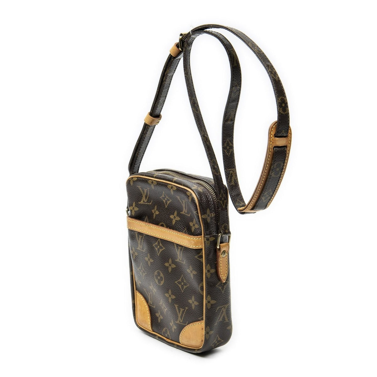 Louis Vuitton Danube Brown Monogram Canvas Shoulder Bag — view 2