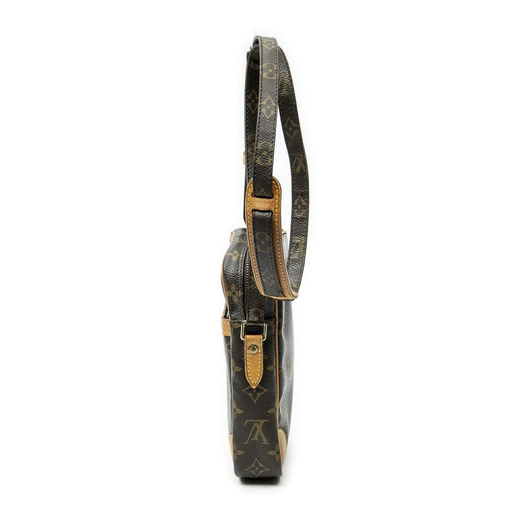 Louis Vuitton Danube Brown Monogram Canvas Shoulder Bag — view 3