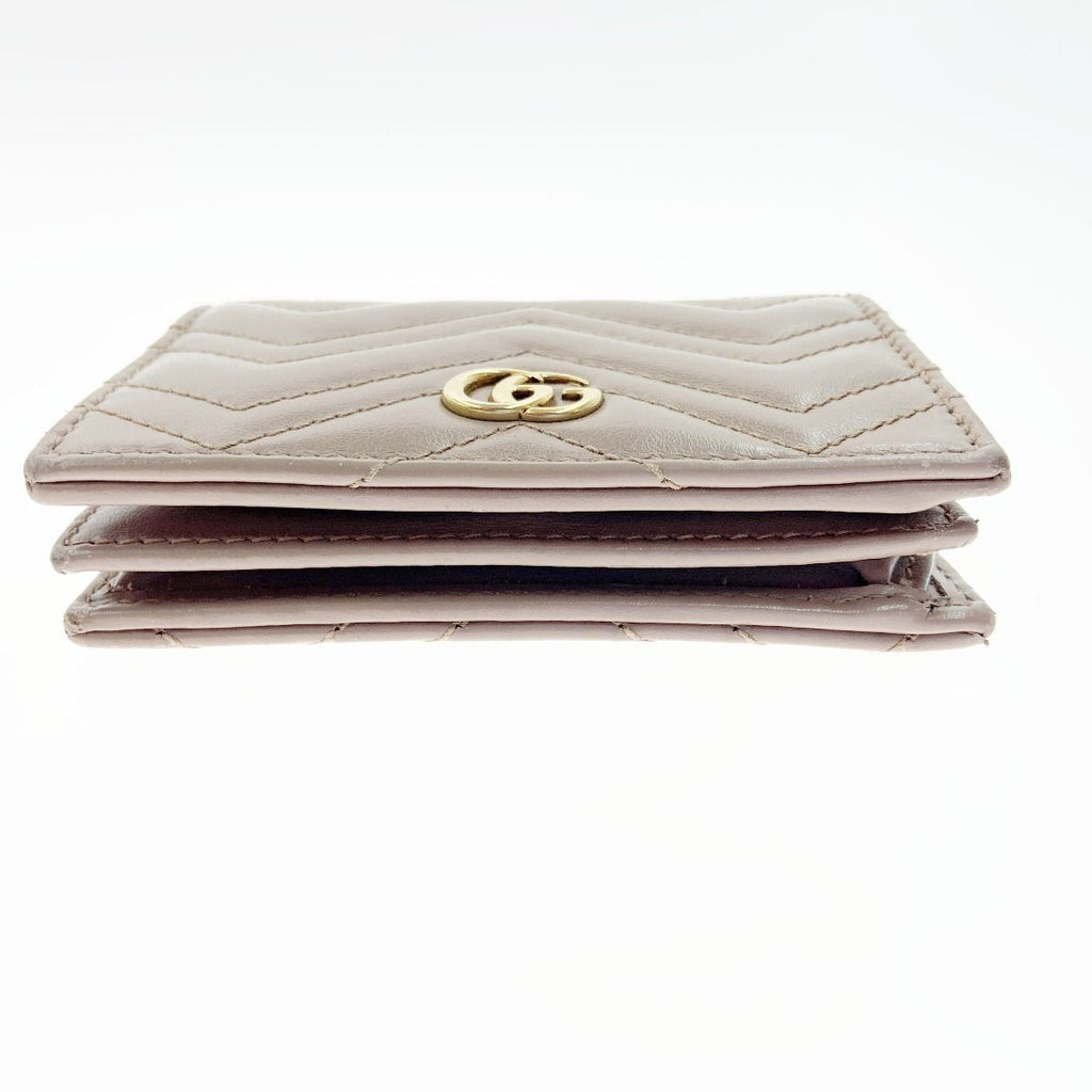 Gucci GG Marmont Coin & Billfold Card Case Bifold Short Wallet Light — view 4